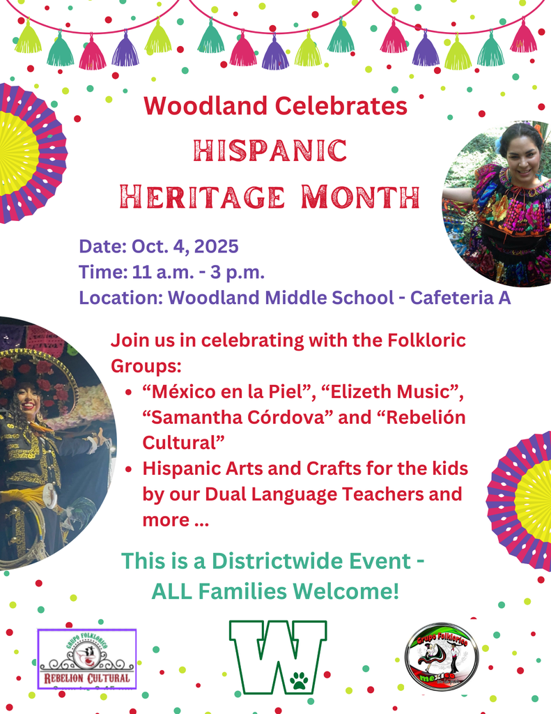 Hispanic Heritage Month Celebration, Oct. 4, 11 a.m. - 3 p.m.