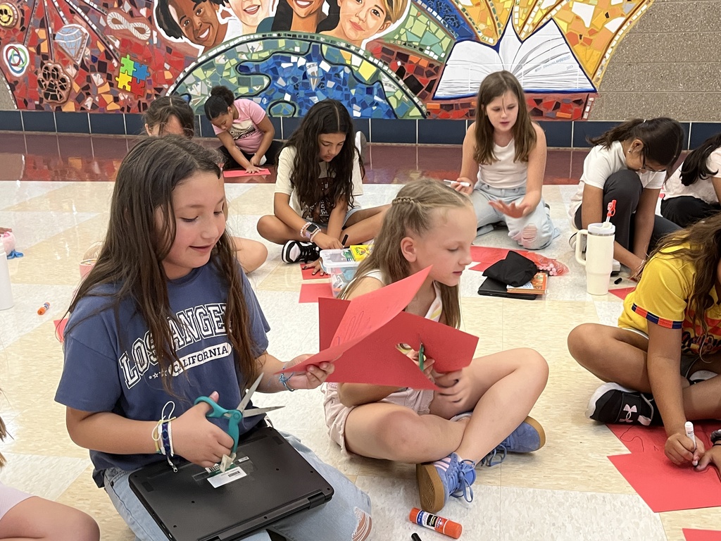 Creating a Red Ribbon Week Banner at Intermediate - 2025