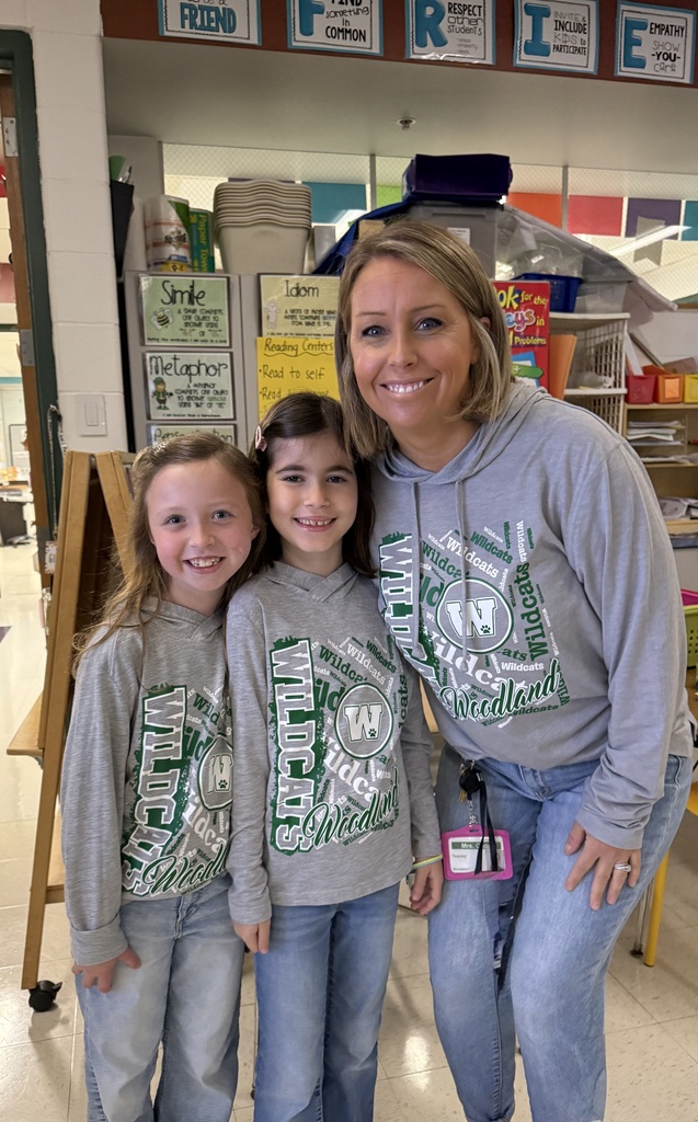 Matching outfits and matching outfits at Woodland Elementary