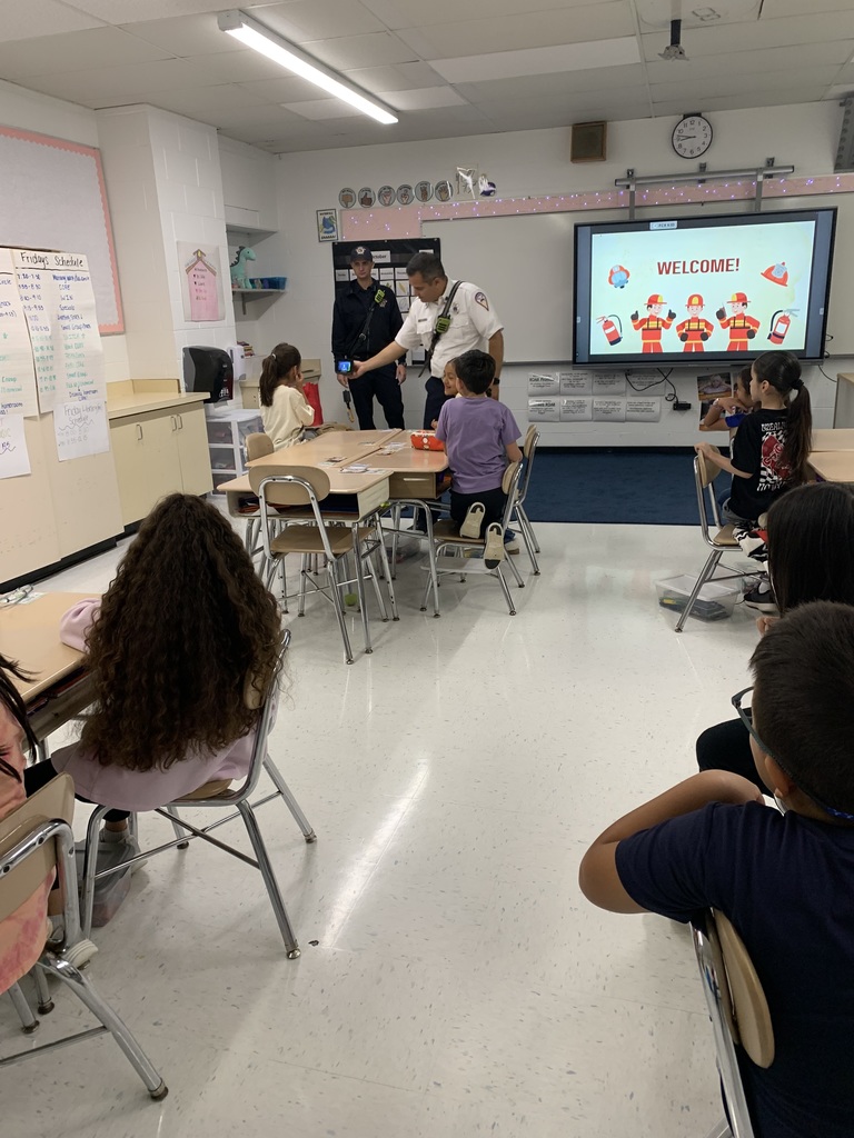 Gurnee Fire Department Mystery Readers in 2nd Grade