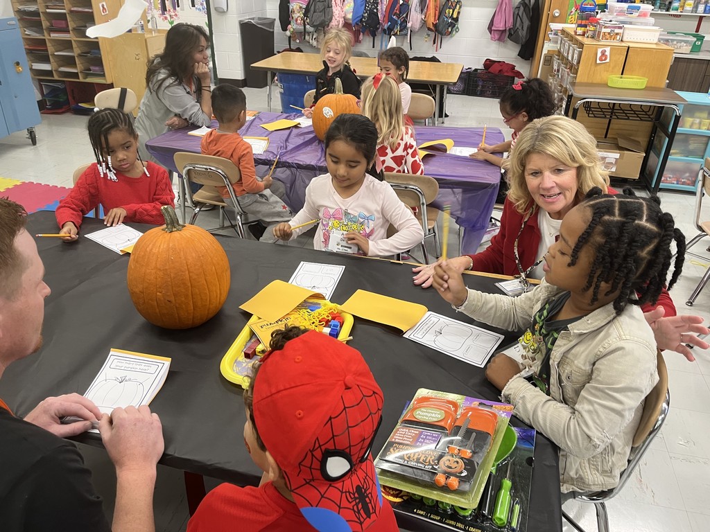 The Great Kindergarten Pumpkin Investigation in Ms. O'Neil, Ms. Beaudry, Ms. Bensch, and Ms. Knapp's classes! 