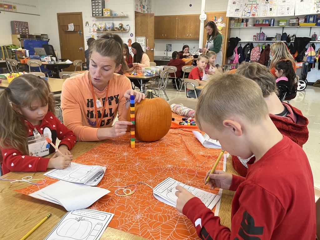 The Great Kindergarten Pumpkin Investigation in Ms. O'Neil, Ms. Beaudry, Ms. Bensch, and Ms. Knapp's classes! 