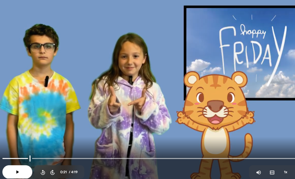 Wildcat Media Group creates the Woodland Elementary Morning Announcements