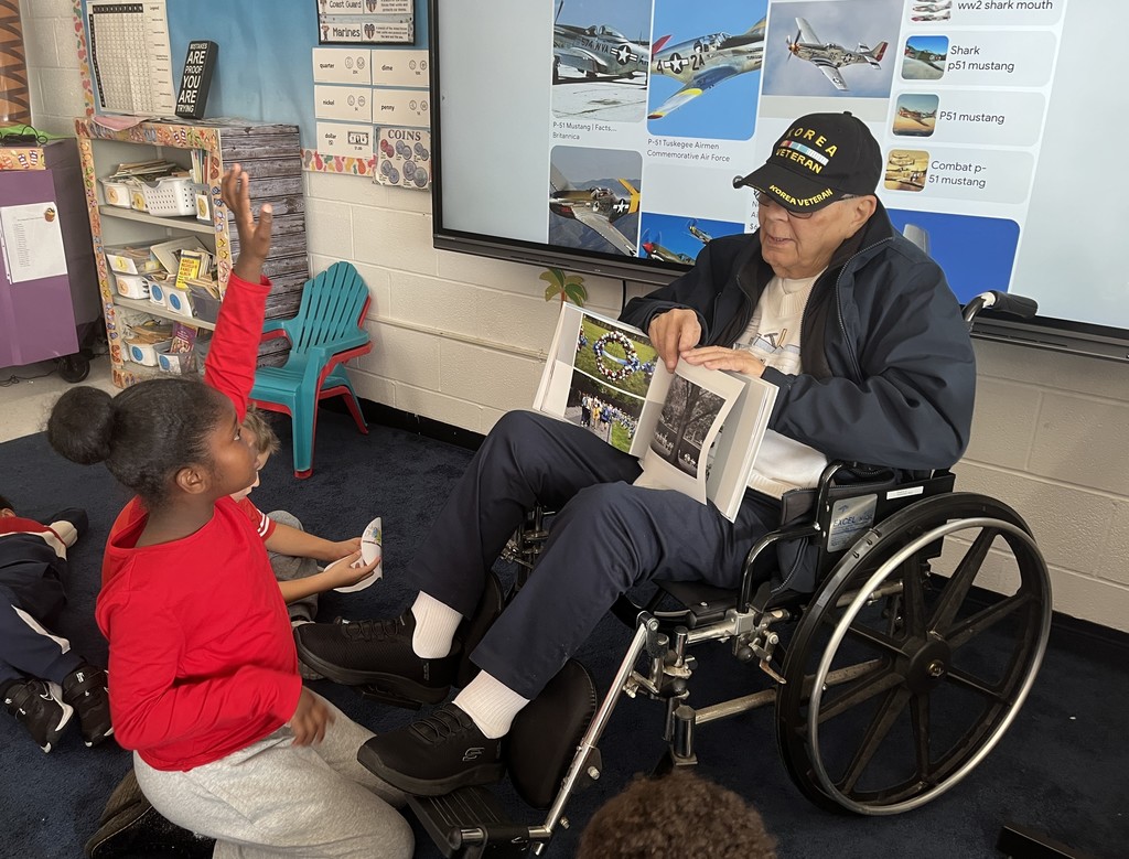 Veterans Day 2025 - Ms. Benjamin's 2nd Grade Class