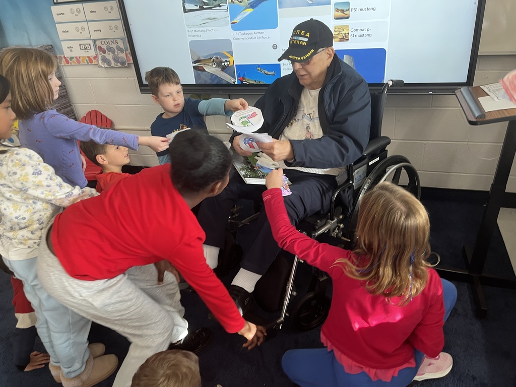 Veterans Day 2025 - Ms. Benjamin's 2nd Grade Class