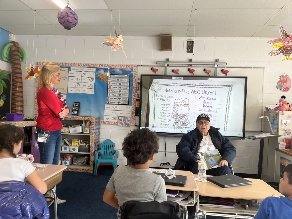 Veterans Day 2025 - Ms. Benjamin's 2nd Grade Class