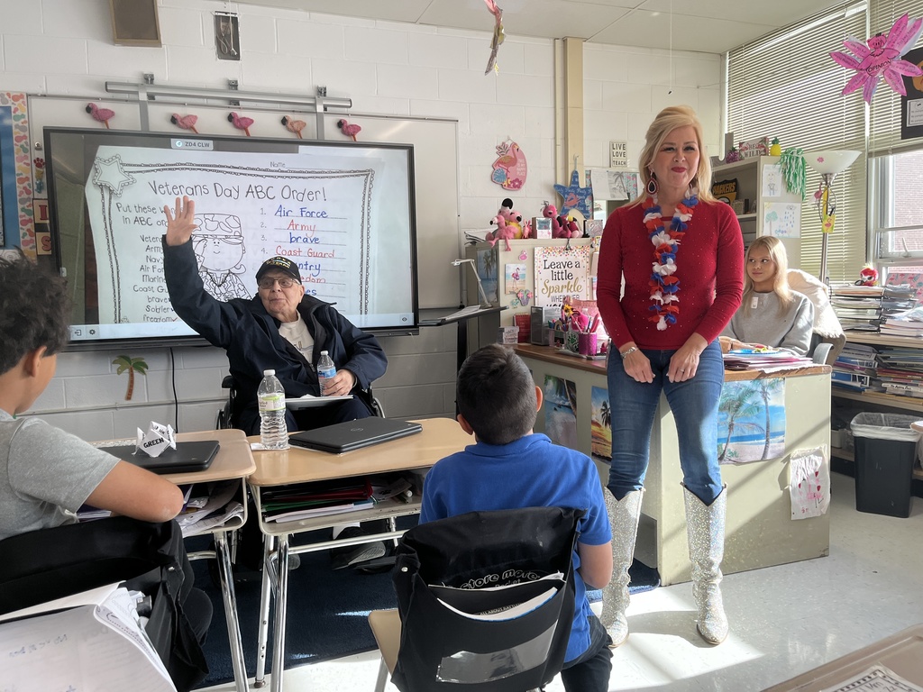 Veterans Day 2025 - Ms. Benjamin's 2nd Grade Class