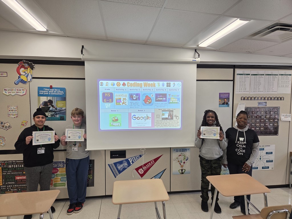 Hour of Code/Hour of AI at WMS Dec. 2025