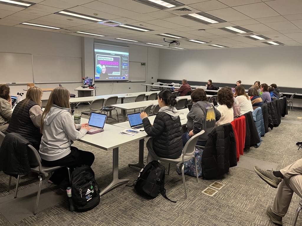 Woodland educators in a classroom for training