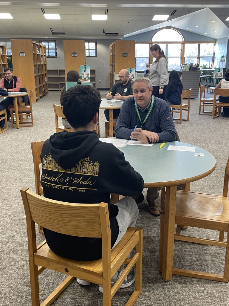 8th Grade Students participate in mock interviews to learn career readiness skills