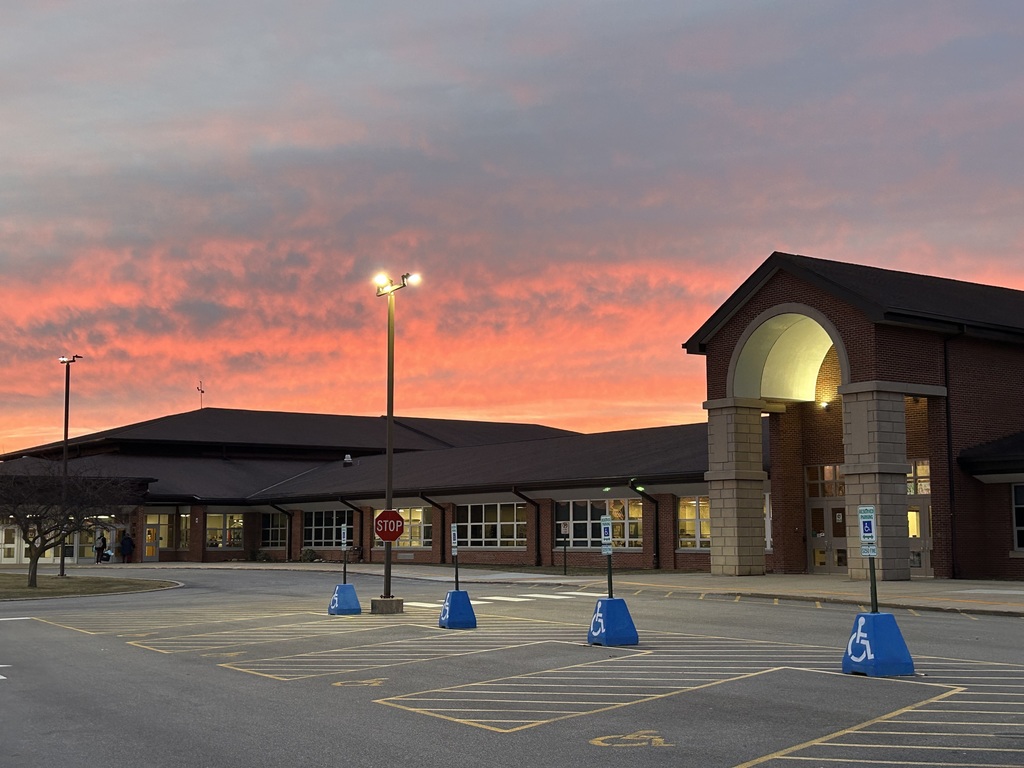Sunrise over Woodland Elementary Jan. 2026 