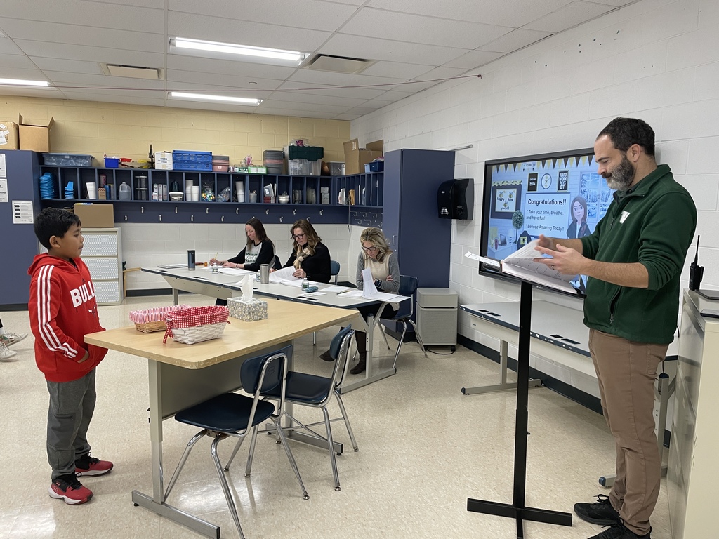 Student spelling during the Int Spelling Bee