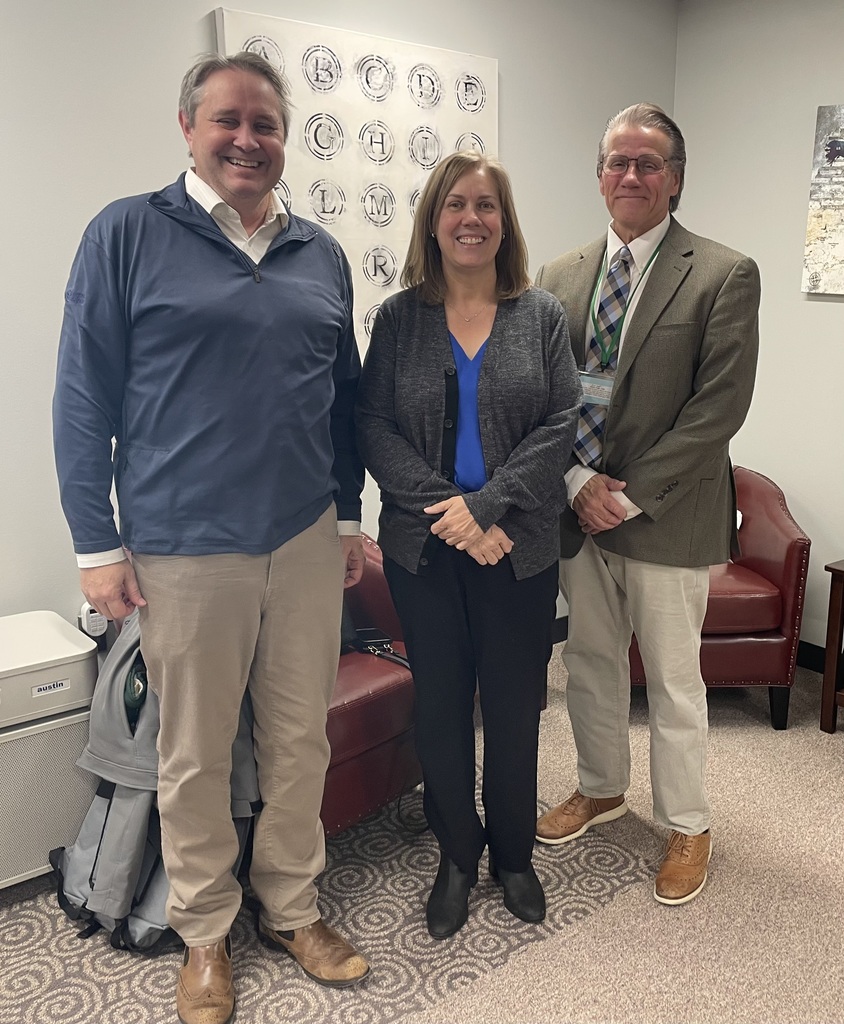 Woodland Board Member Joel Zwiefelhofer, State Rep. Joyce Mason, Superintendent Rober Machak