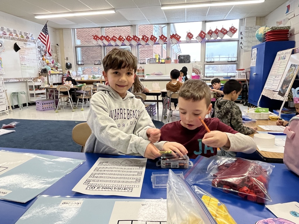 Math lesson on 100th Day of School with Ms. Santos!