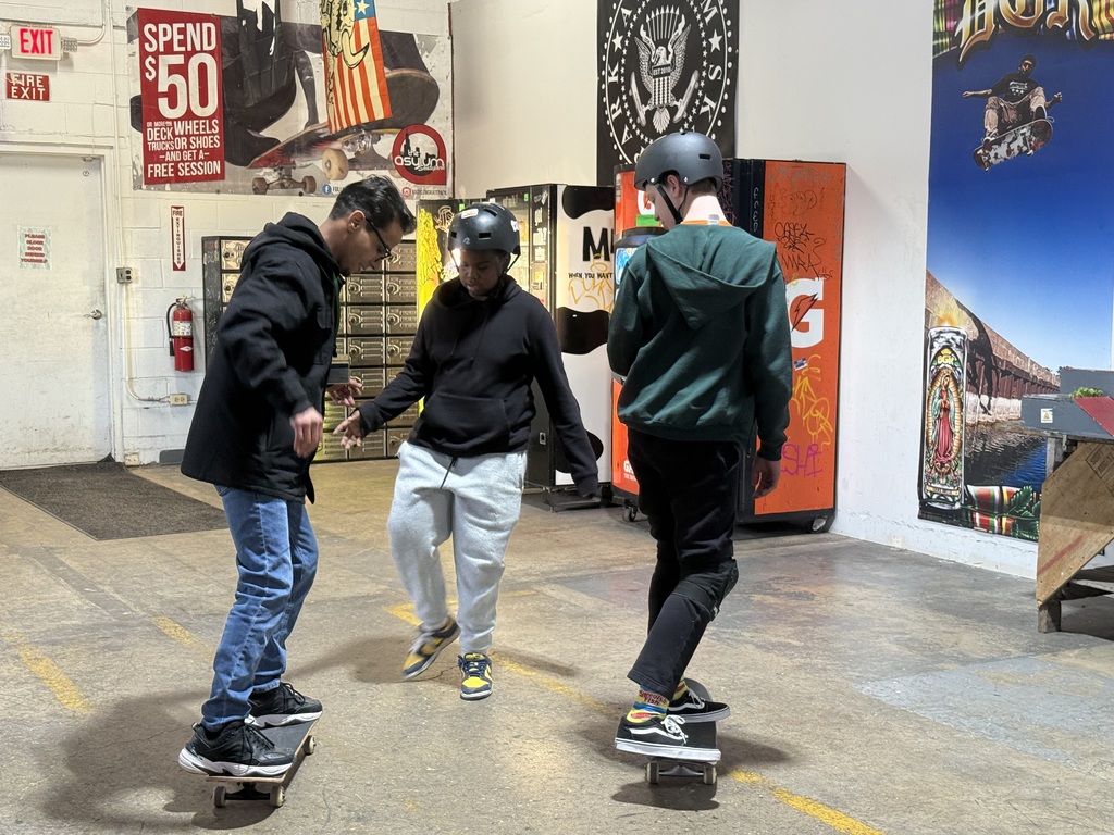 WMS Skateboarding Club at an indoor skate park 2026