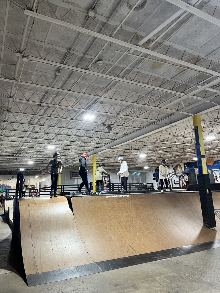 WMS Skateboarding Club at an indoor skate park 2026
