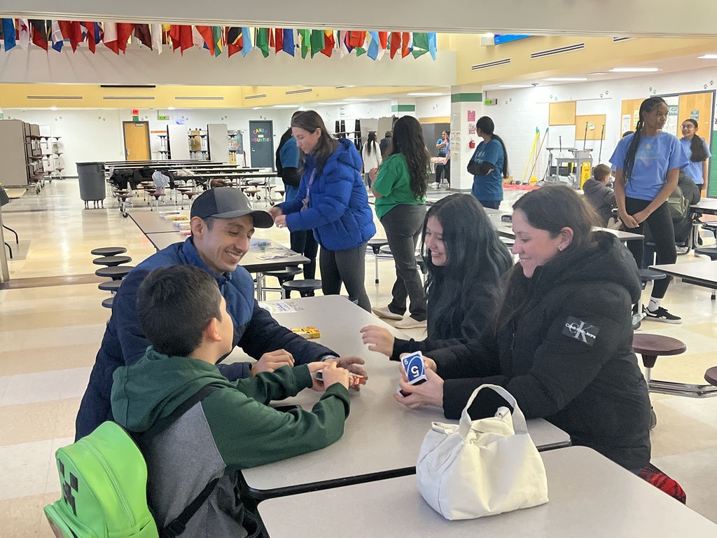 family playing a game at WinterFest, Feb. 2026