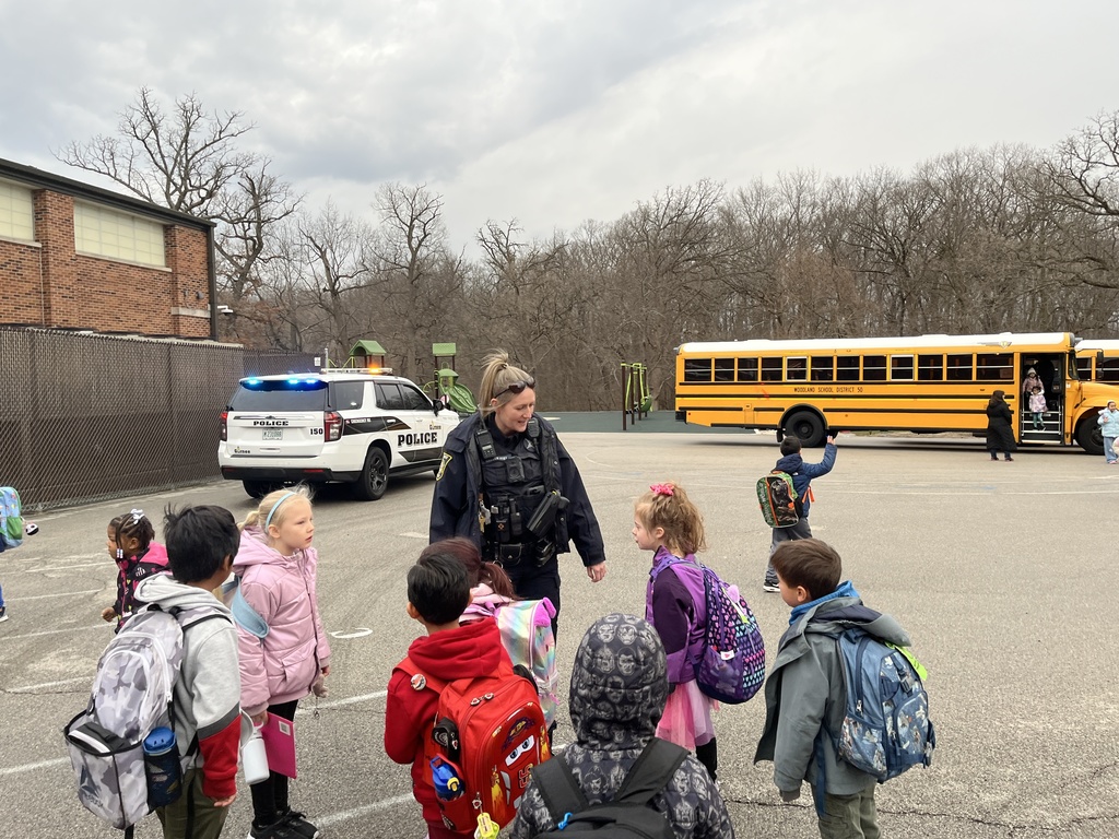 Morning Greetings from the Gurnee Police Department at Woodland Primary