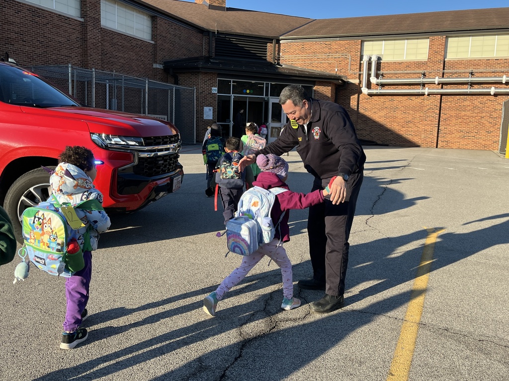 Morning Greetings from the Gurnee Fire Department at Woodland Primary