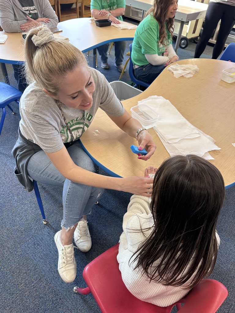 Temporary tattoos at Elementary Family Fun & Games Night April 2026