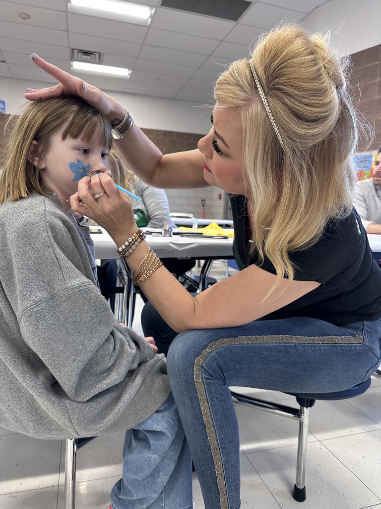 Face Painting at Elementary Family Fun & Games Night April 2026