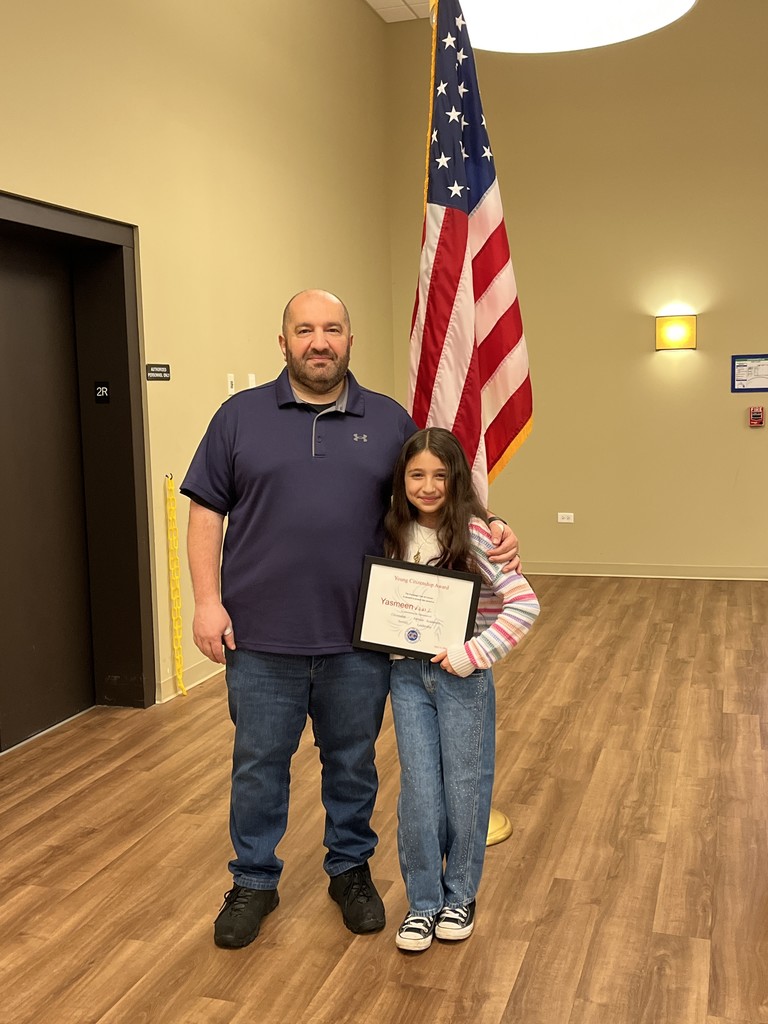 Young Citizenship Award from the Exchange Club of Gurnee, April 2026