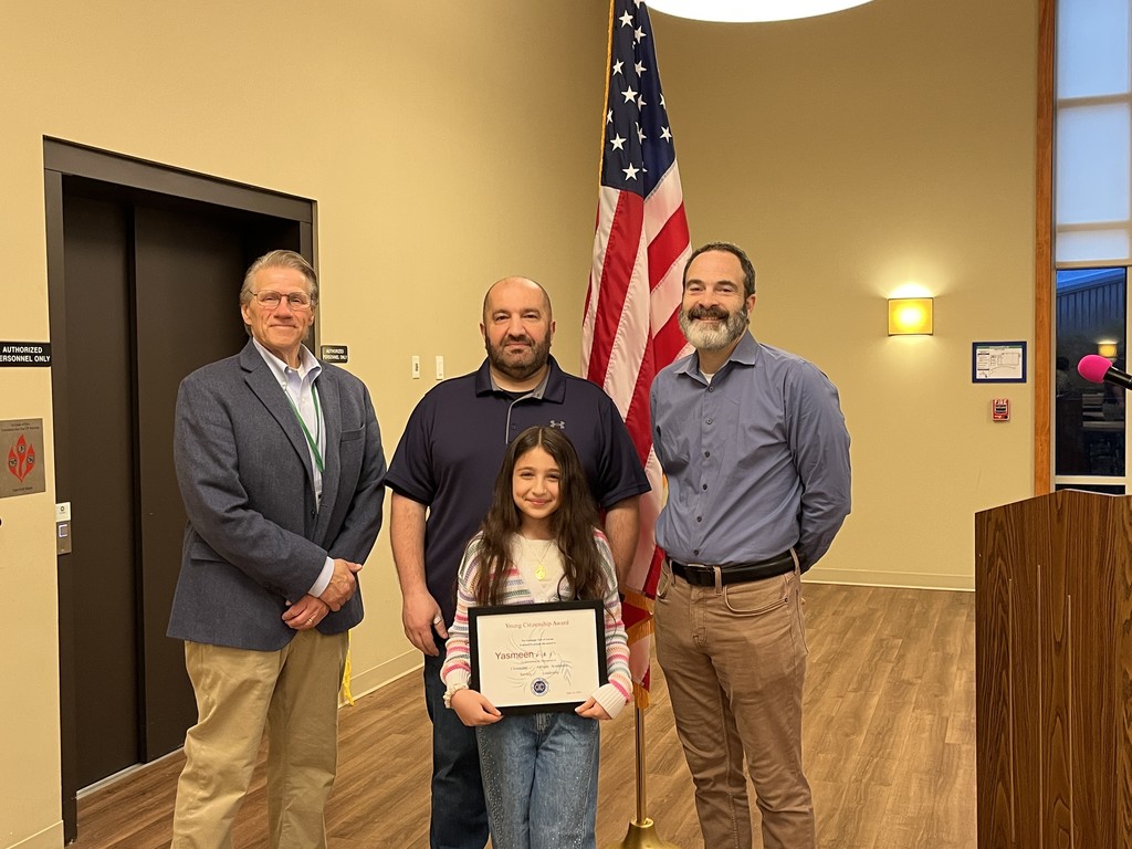 Young Citizenship Award from the Exchange Club of Gurnee, April 2026