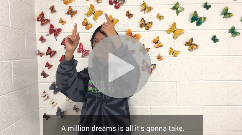 image of a clip from the ASL Music Video 