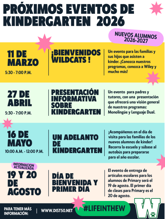 Proximos Eventos De Kindergarten 2026