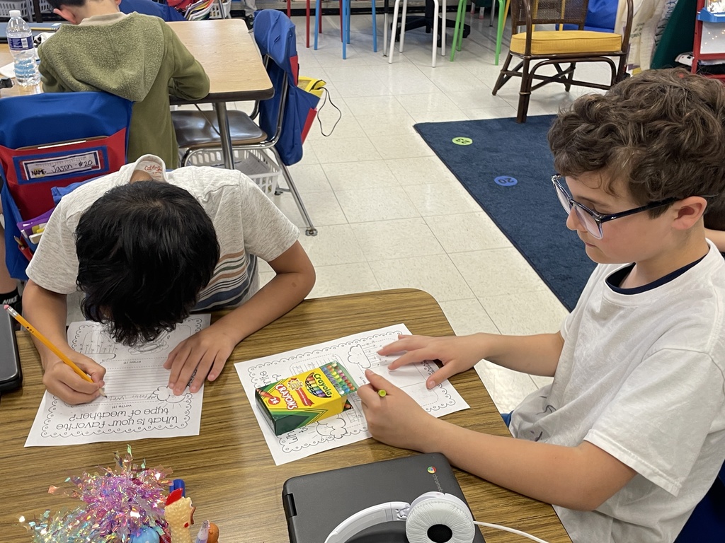 Ms. Bogdala's class working on projects 