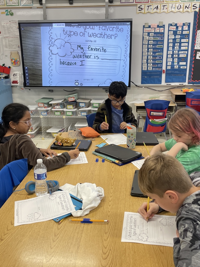 Ms. Bogdala's class working on projects 