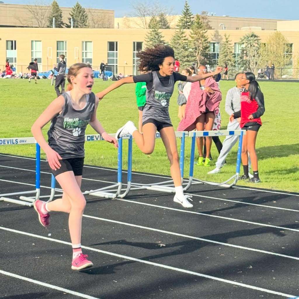 Woodland Middle School Track - photo from meet April 2026