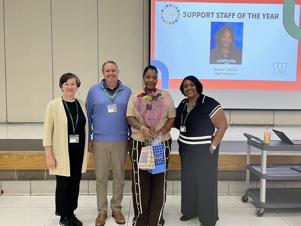 Staff of the Year Winner - Ms. Smith at WMS