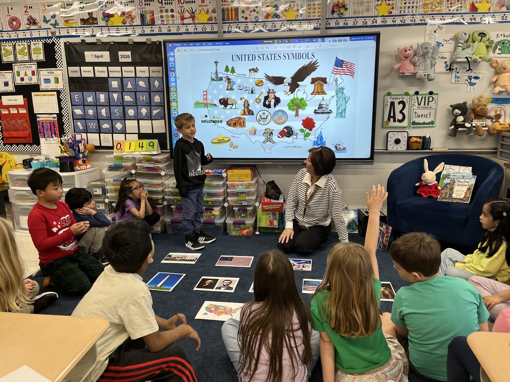 Mrs. Hansen's Class discusses United States Symbols
