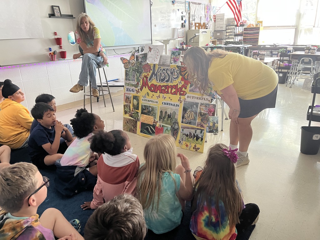 Missy's Monarchs visited Ms. McGinn's class 