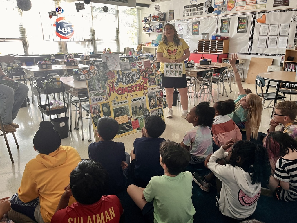 Missy's Monarchs visited Ms. McGinn's class 