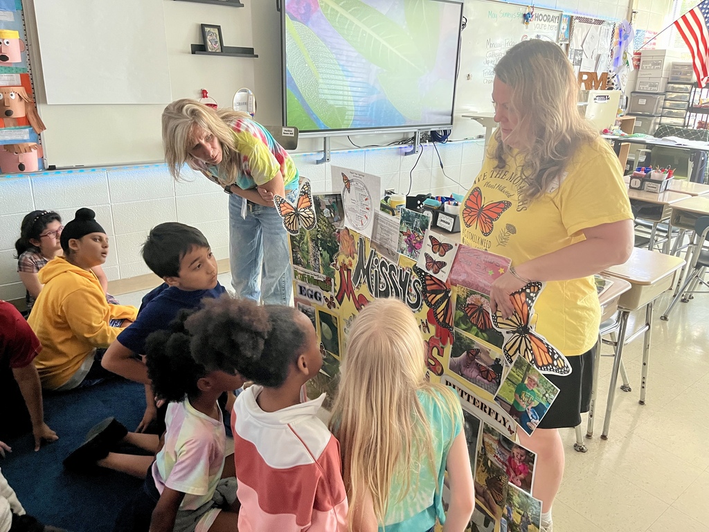 Missy's Monarchs visited Ms. McGinn's class 
