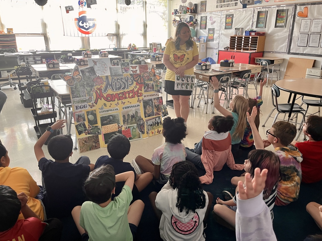 Missy's Monarchs visited Ms. McGinn's class 