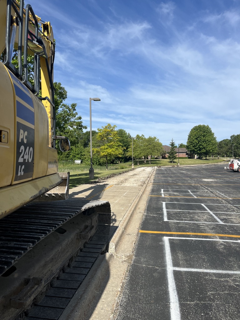 Construction in progress for asphalt replacement project