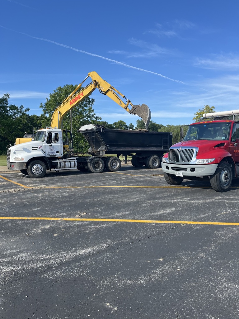 Construction in progress for asphalt replacement project