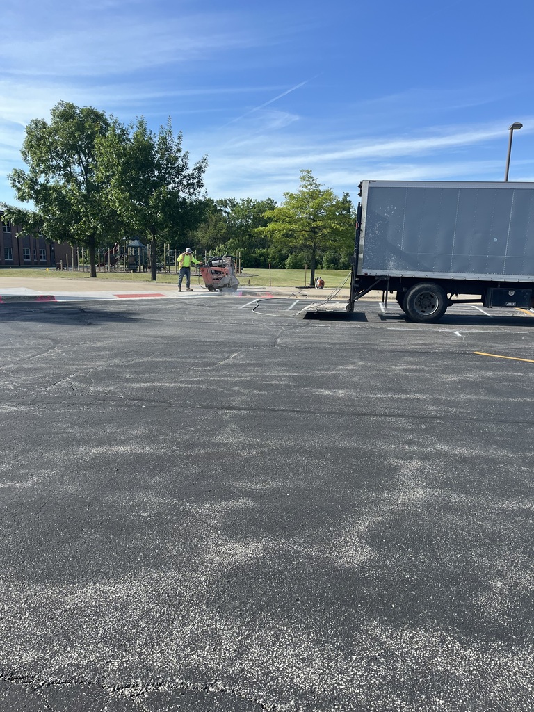Construction in progress for asphalt replacement project