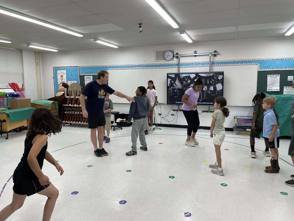Music class during Wildcat Summer Adventures 