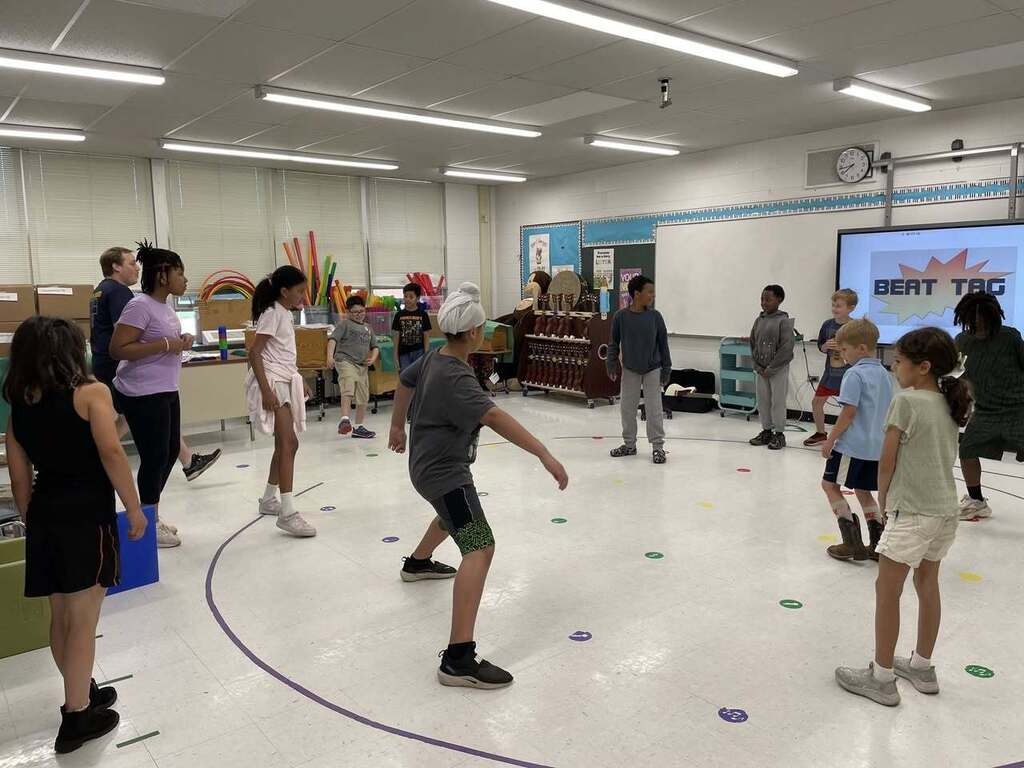Music class during Wildcat Summer Adventures 