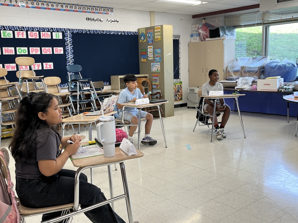 Students play a Math game in English Ms. Rosenblum's class