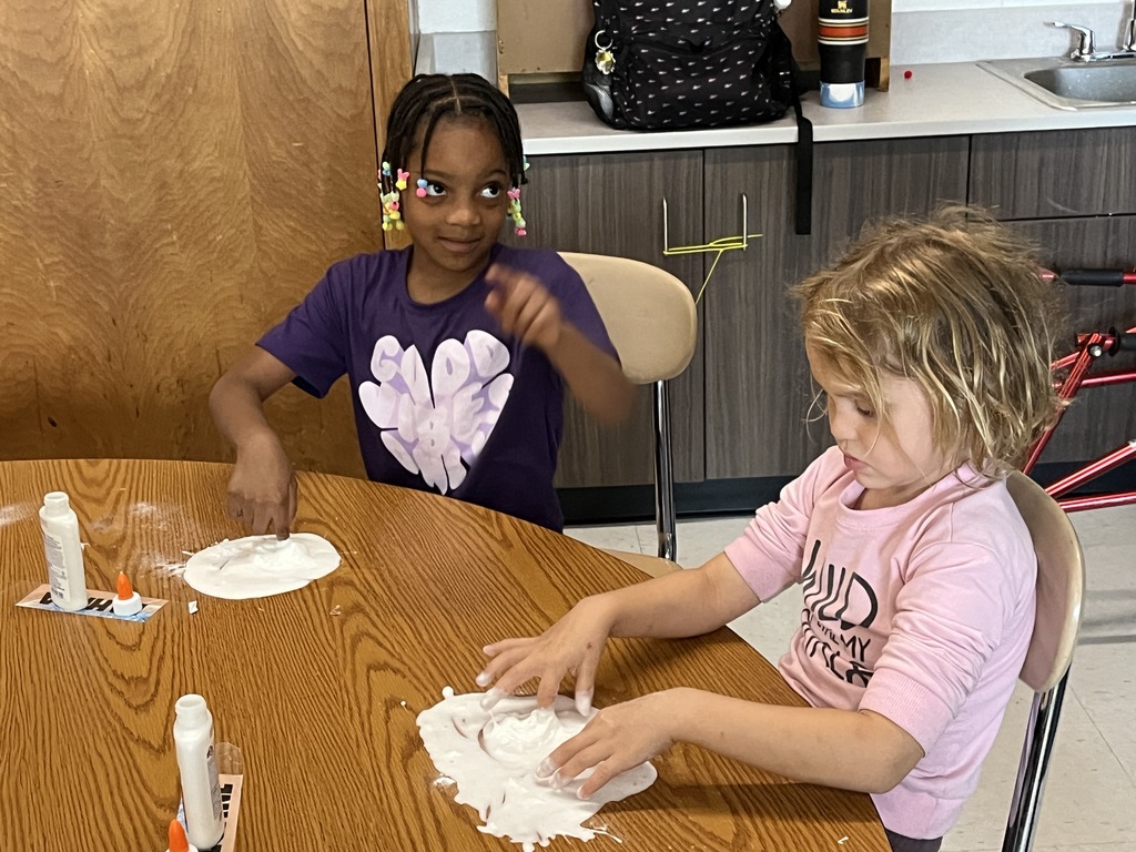 Making SLIME at Wildcat Summer Adventures in Ms. Fontana's class