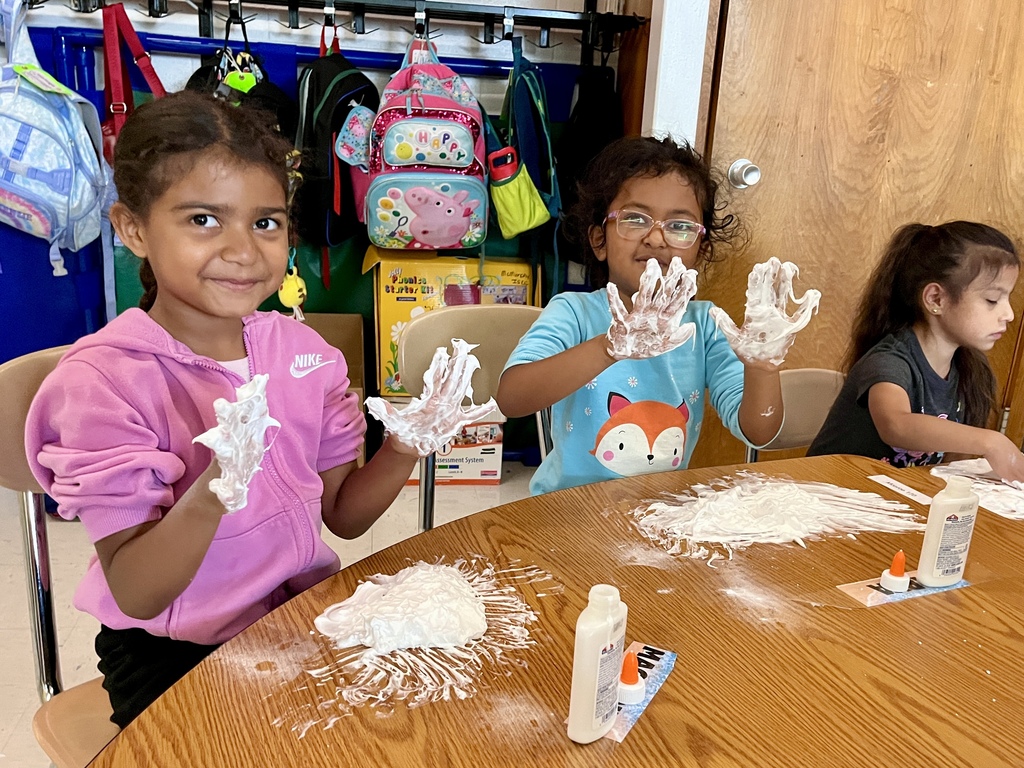 Making SLIME at Wildcat Summer Adventures in Ms. Fontana's class