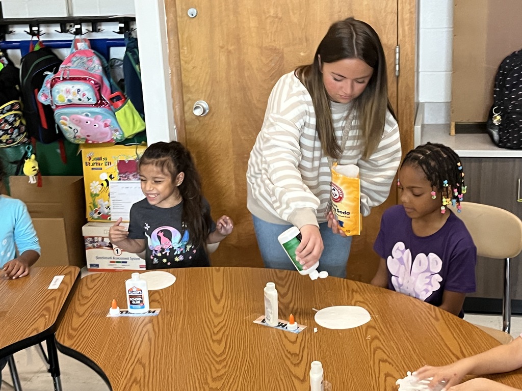 Making SLIME at Wildcat Summer Adventures in Ms. Fontana's class
