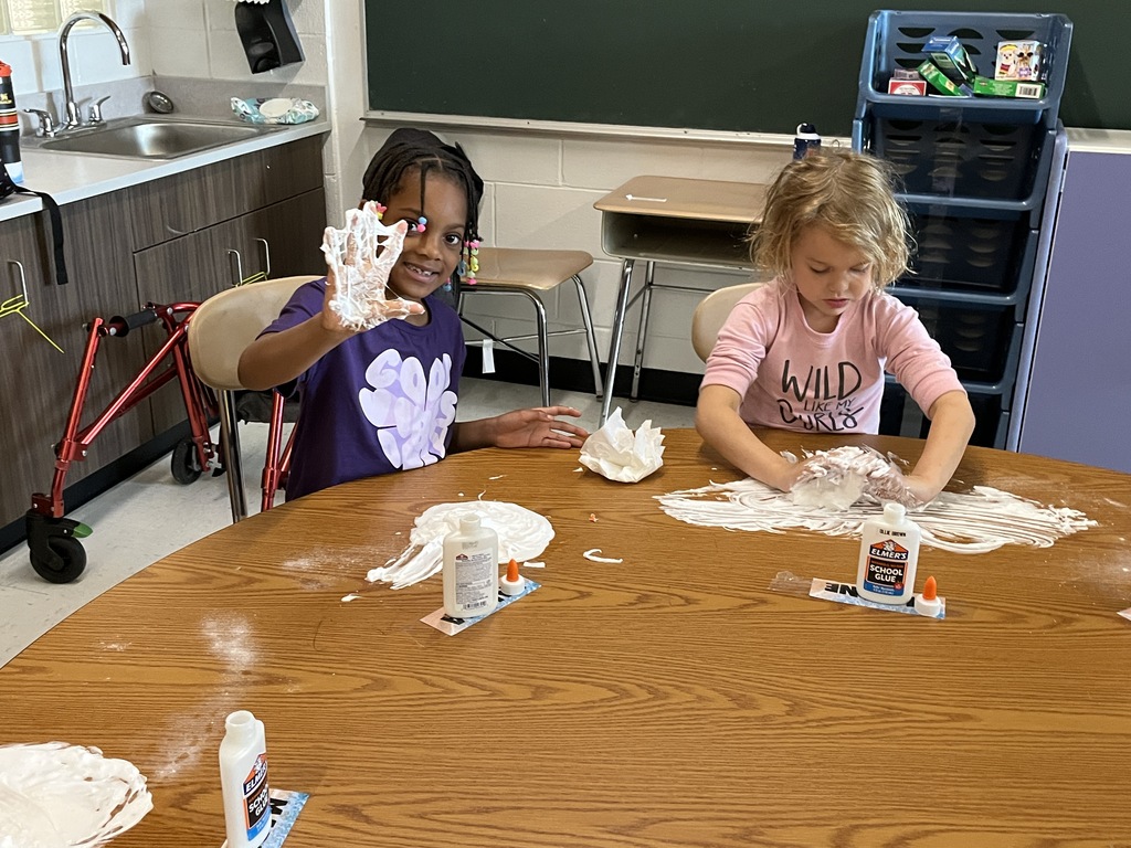 Making SLIME at Wildcat Summer Adventures in Ms. Fontana's class