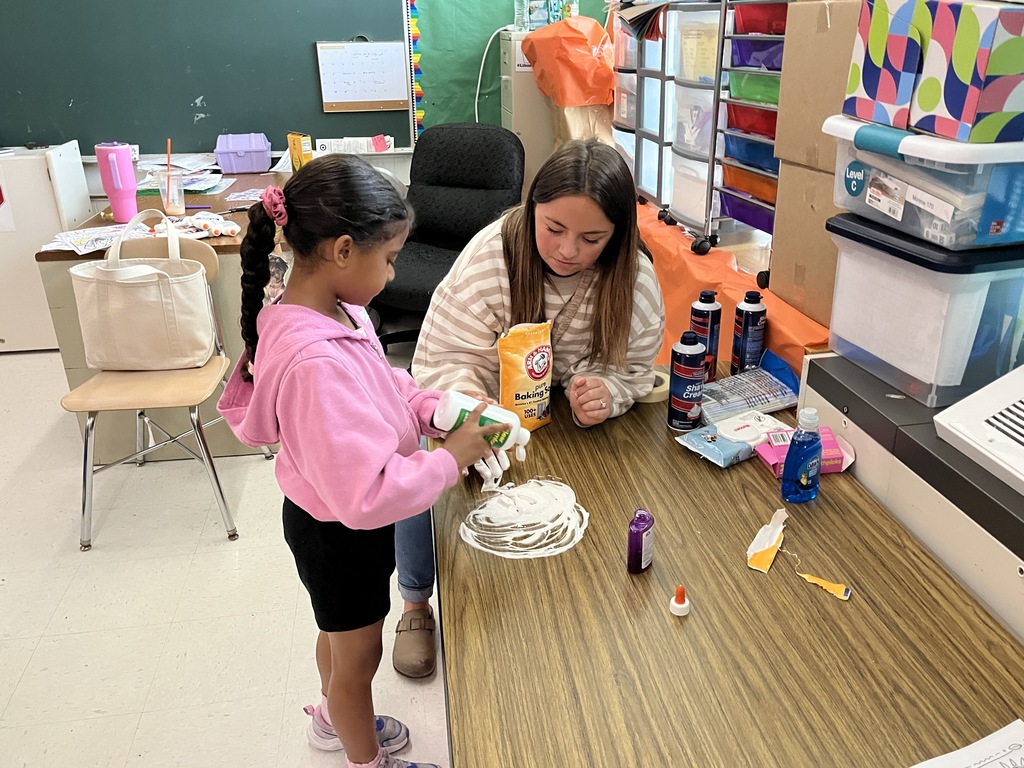 Making SLIME at Wildcat Summer Adventures in Ms. Fontana's class