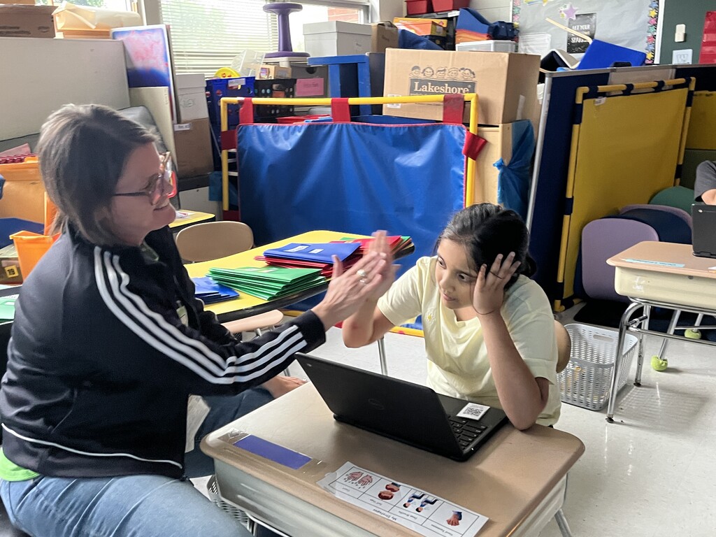 Typing challenge in Ms. Kuruvilla's class